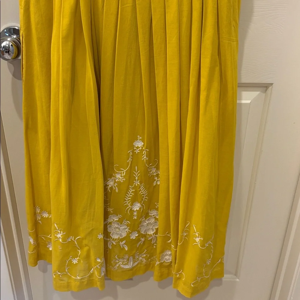 Moulinette Soeurs Vibrant Yellow Dress with matching slip - Picture 7 of 8